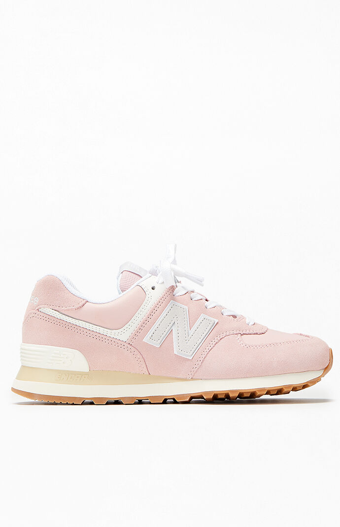 New Balance Women s Pink 574 Sneakers PacSun
