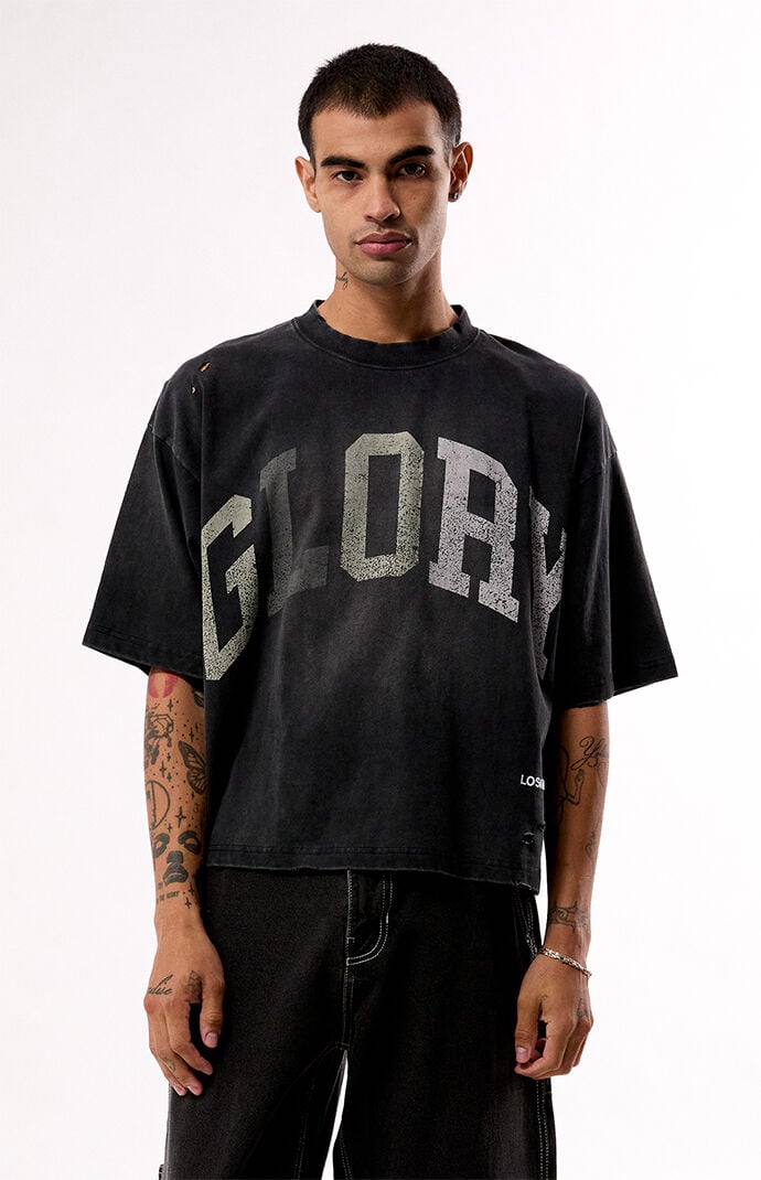 Pacsun Glory Ripped Cropped T-Shirt