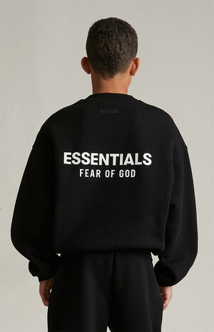 Kids Black Fleece Crew Neck Sweatshirt image number 4