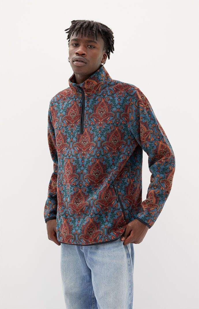 Printed Half Zip Fleece Pullover