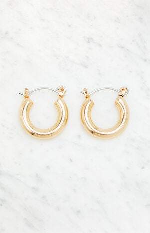 Mini Tube Hoop Earrings image number 1