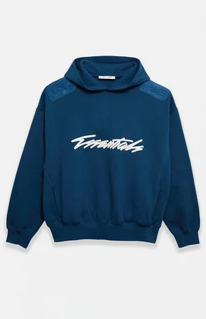 Blue Classic Raglan Hoodie image number 1