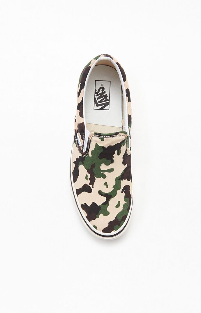 camo slip on vans womens