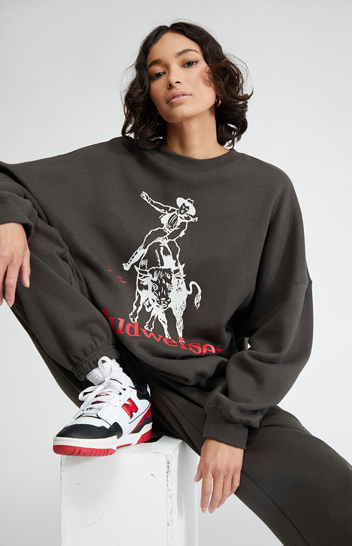 Budweiser Rodeo Six Crew Neck Sweatshirt PacSun