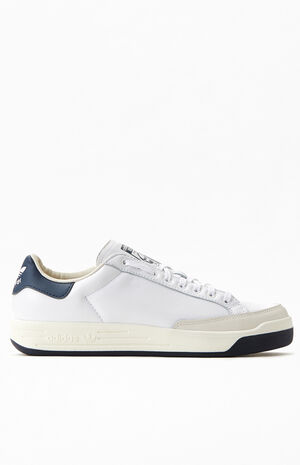 White & Navy Rod Laver Shoes image number 2