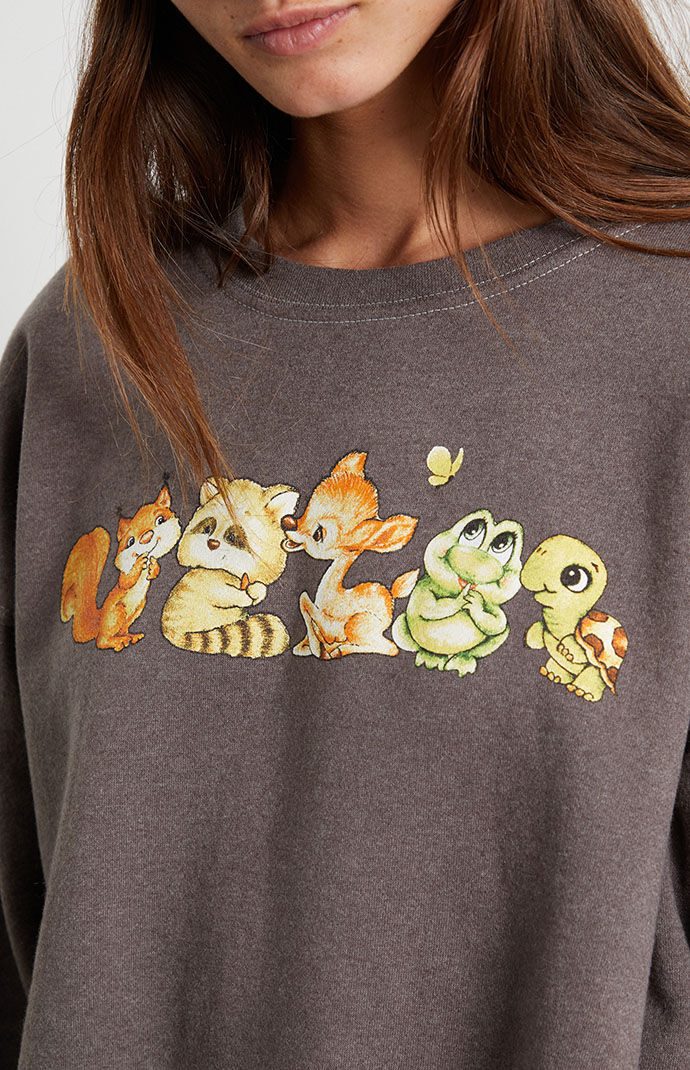 Animal crew top neck sweatshirts