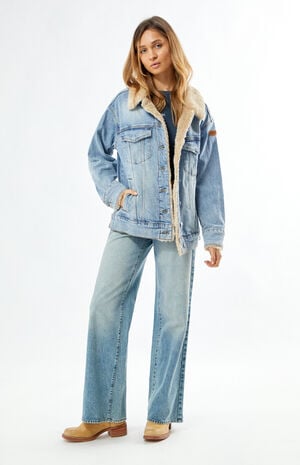 So Amped Sherpa Denim Jacket image number 4