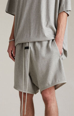 Dark Heather Oatmeal Sweat Shorts image number 4