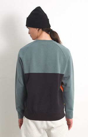 Organic Box Logo Colorblock Crew Neck Sweatshirt image number 3