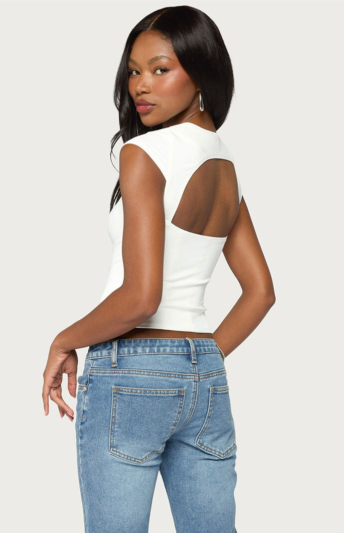 Edikted Dava Hook & Eye Cutout Corset
