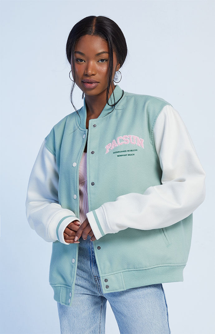 PacSun Oversized Varsity Jacket PacSun