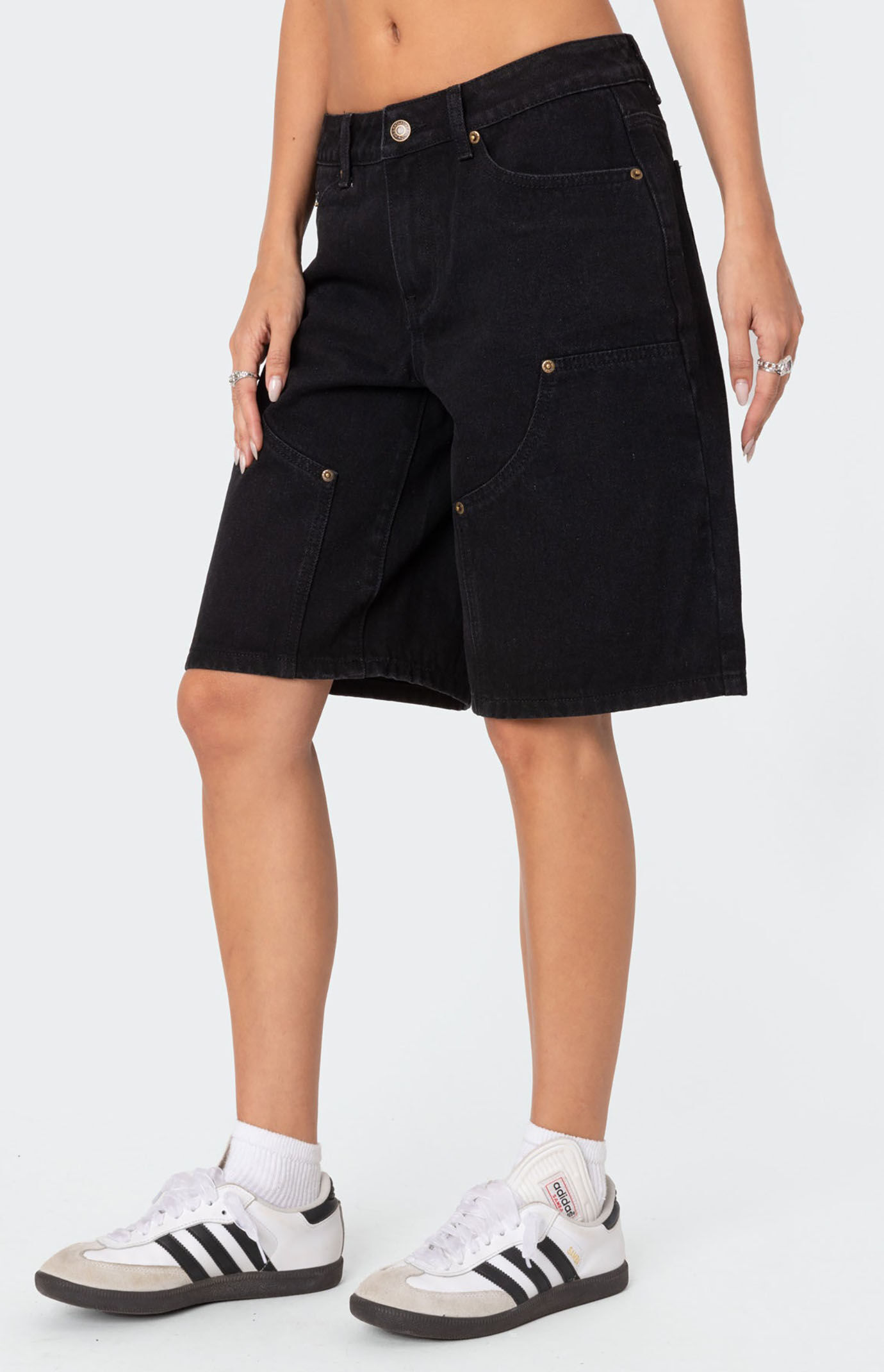 【INSTANTFUNK】24SS Destroyed denim bermuda shorts Destroyed denim bermuda shorts - INSTANTFUNK | 60% - Asian