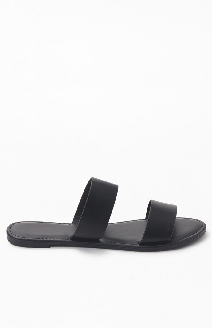 Two Strap Slide Sandals