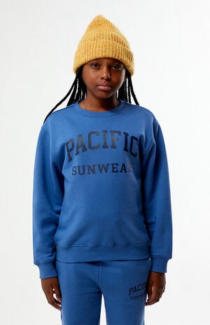 Blue Crew Neck Sweatshirt image number 2