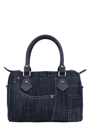 Dark Denim Heritage Satchel Bag image number 4