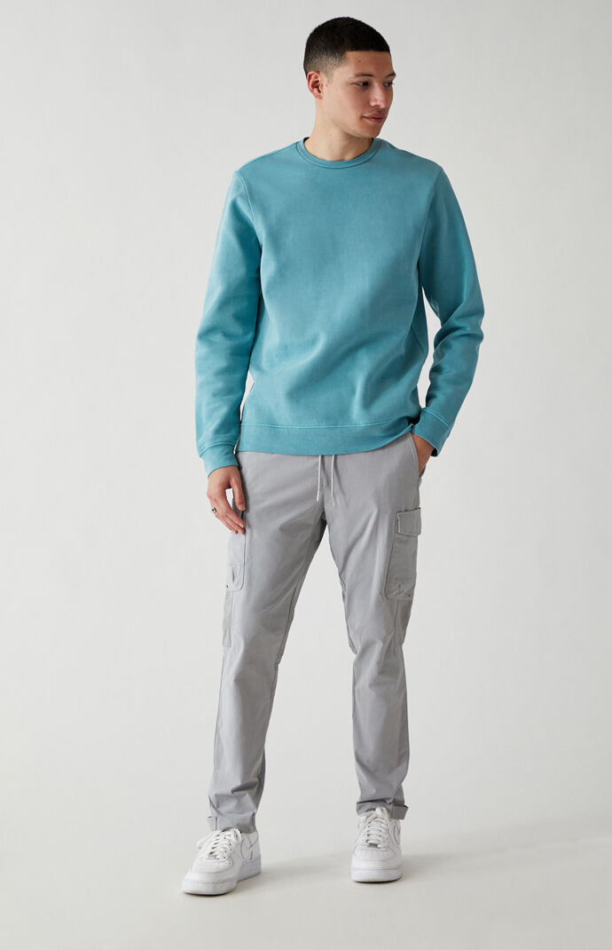 Cotton Nylon Slim Cargo Pants