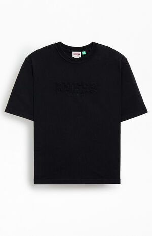 Black Applique Boxy T-Shirt image number 1