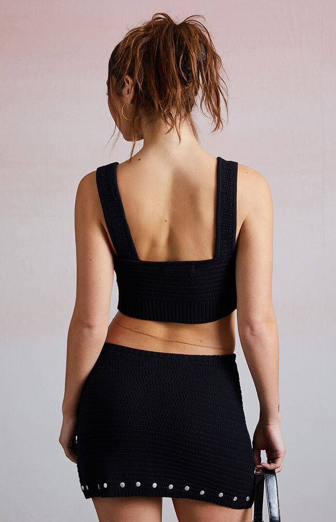 Third Charm Leila Studded Micro Knit Mini Skirt | PacSun