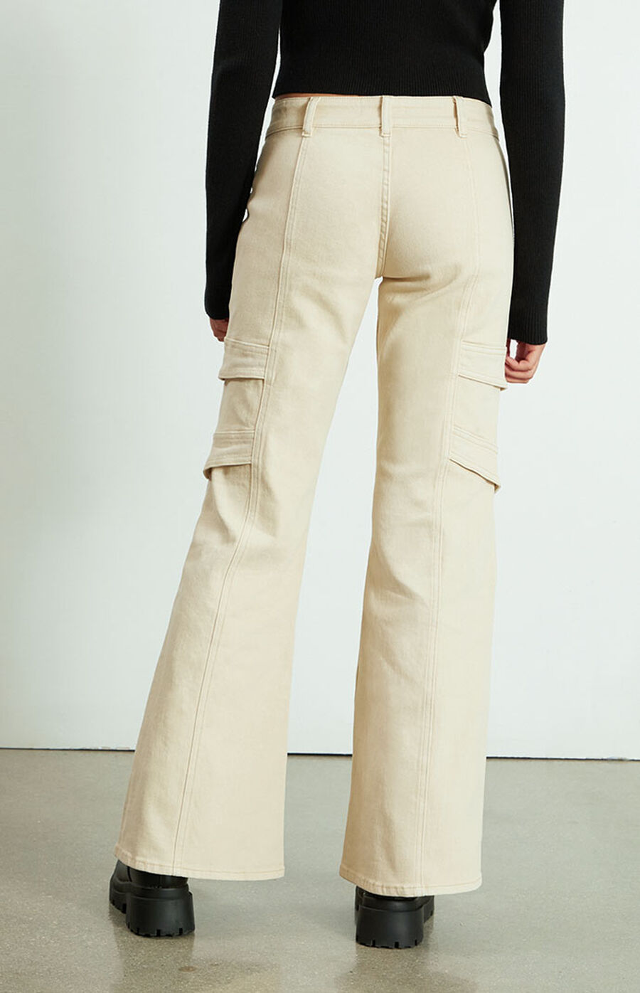 PacSun Pearl Low Rise Cargo Bootcut Pants PacSun
