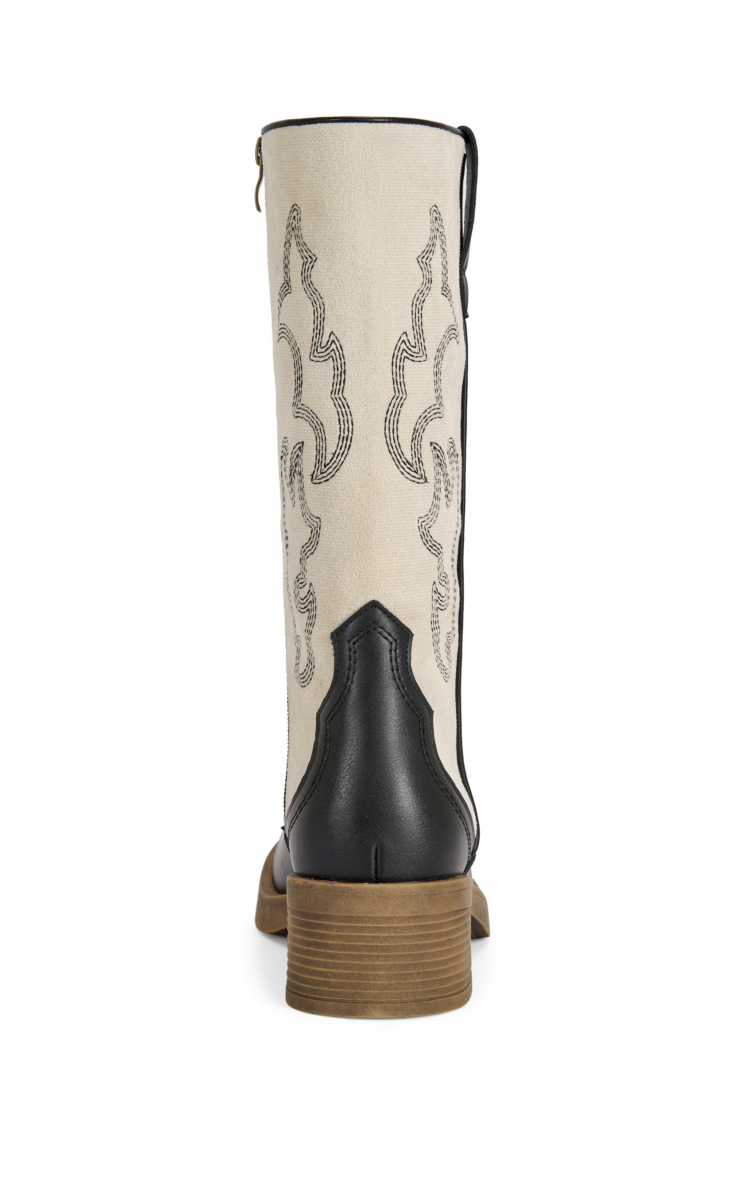 AZALEA WANG Women's Mariana Black & White Western Boots