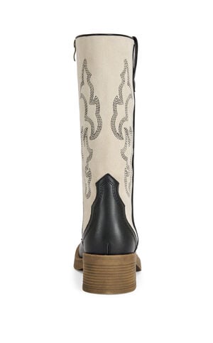 Women's Mariana Black & White Western Boots image number 3