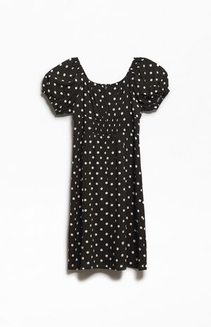 Polka Dot Short Sleeve Mini Dress image number 3