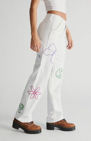 Graphic Low Rise Carpenter Pants image number 3