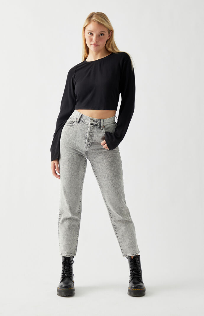 Lace-Up Back Woven Top
