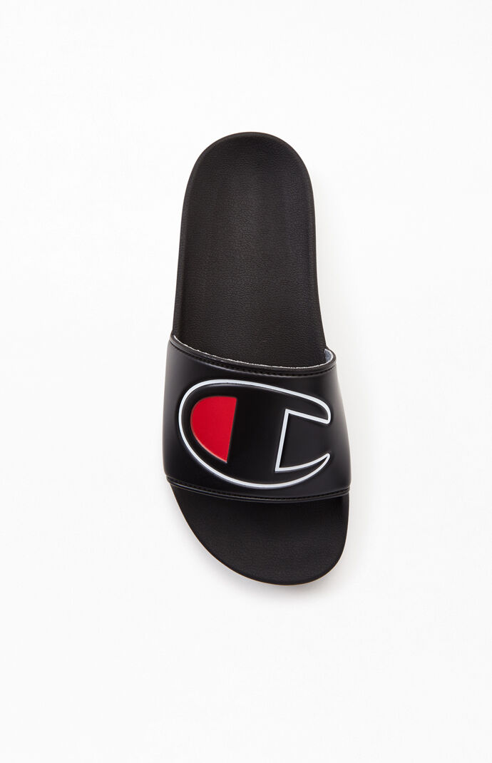 Black IPO Slide Sandals