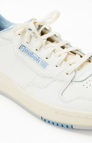 Women's White & Blue Phase Court Sneakers image number 6