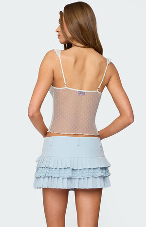 Dotted Sheer Mesh Top image number 5