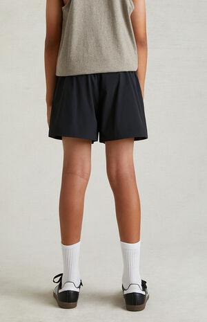 Essentials Black Nylon Running Shorts image number 6