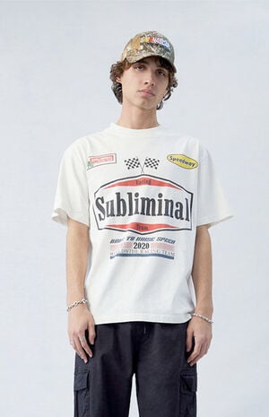 Subliminal Racing Oversized T-Shirt image number 1