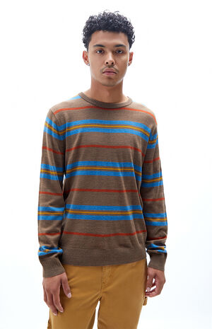 Rvca Alex Striped Crew Neck Sweater Pacsun Rvca Alex Striped Crew Neck Sweater Pacsun