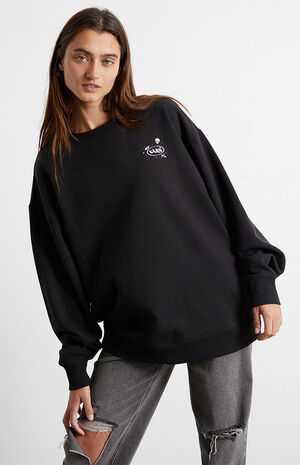 Cosmic Glow Oversized Crew Neck Sweatshirt image number 1
