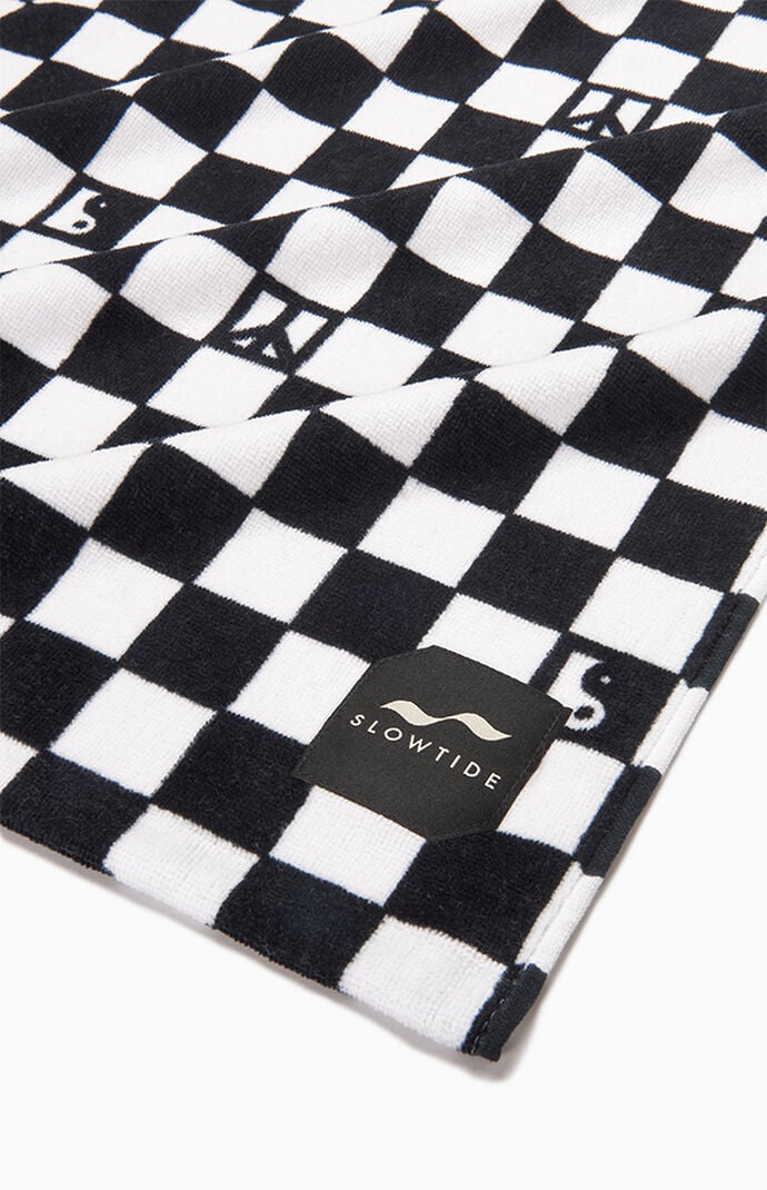 Slowtide Eco Check Turn Beach Towel