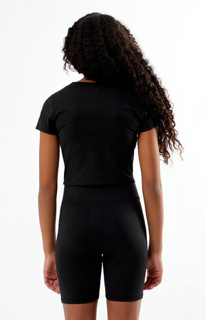 PAC WHISPER Active Black Crew Neck T-Shirt image number 3