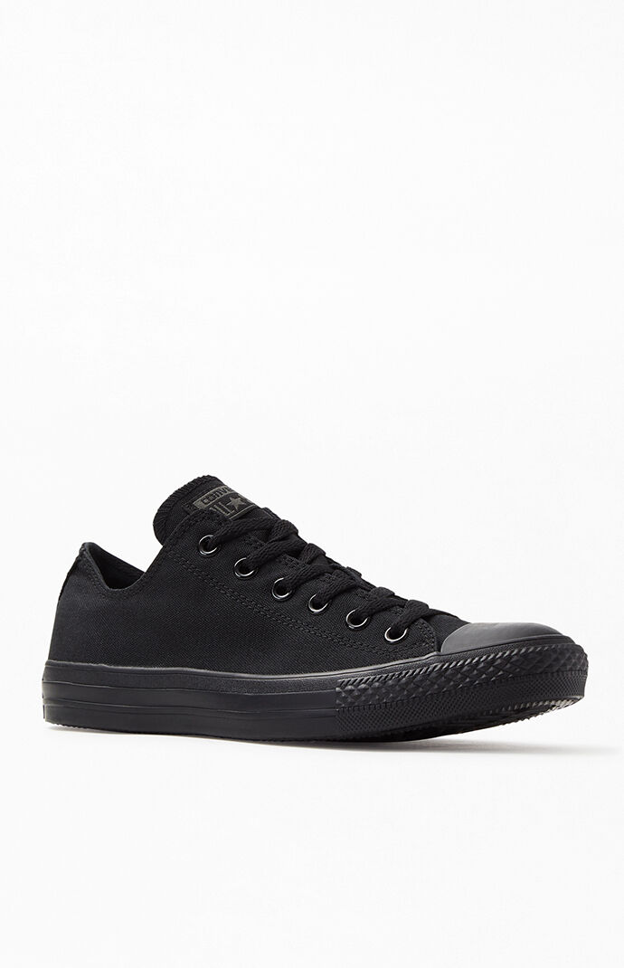 converse full black low