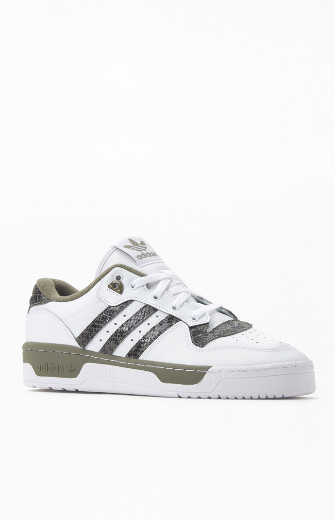 Adidas White Green Rivalry Low Shoes Pacsun