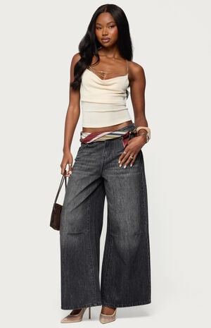 Khloey Chain Cowl Neck Top image number 5