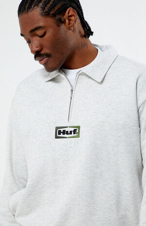 Slate Quarter Zip Fleece Sweatshirt image number 2