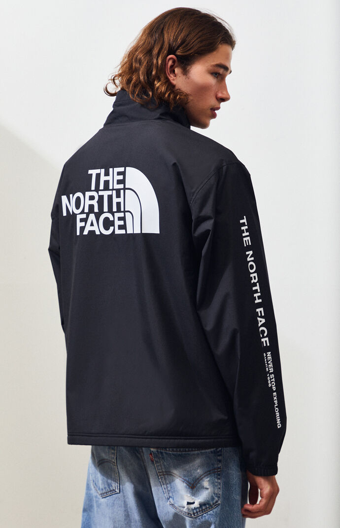 North face long coaches jacket store