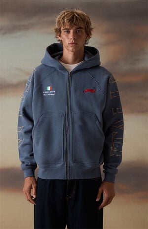 x Pacsun Corsa Zip Up Hoodie image number 3