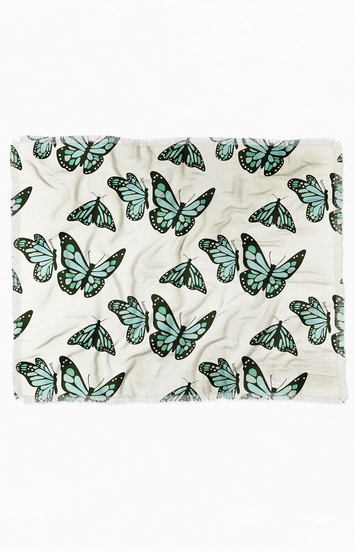 Deny Designs Monarch Butterflies Woven Throw Blanket PacSun