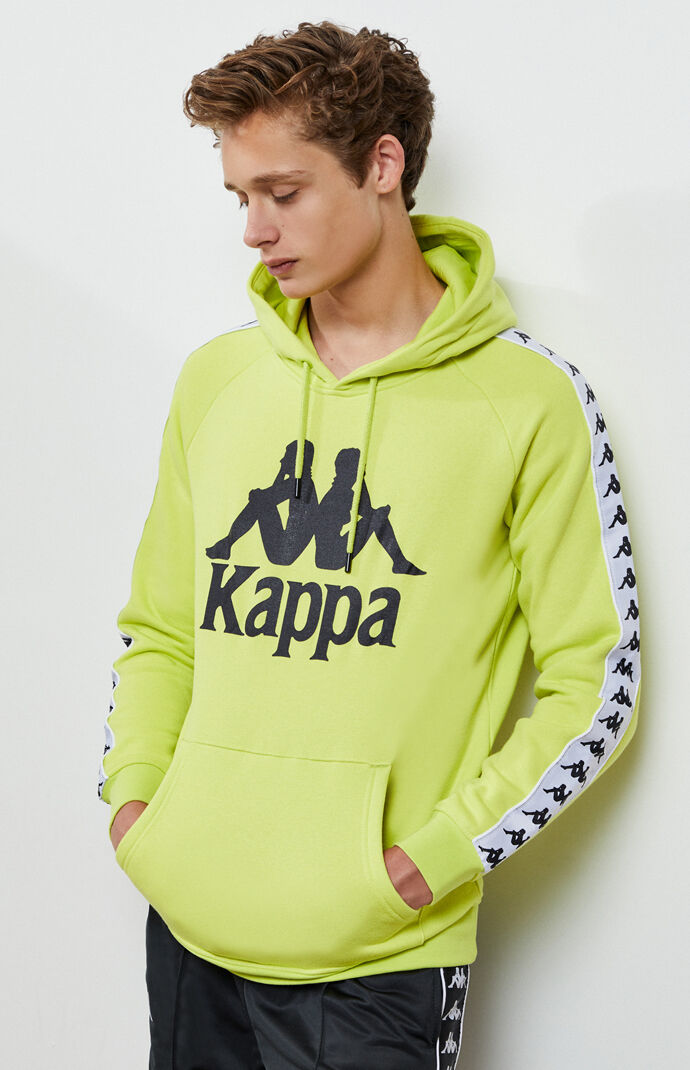 Lime green kappa hoodie sale