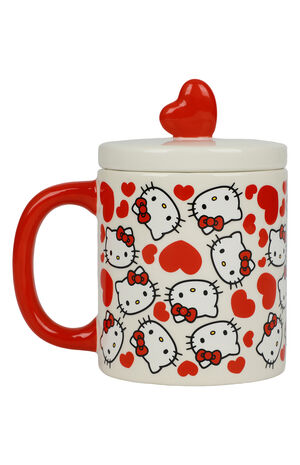 Hello Kitty Valentine's Day Ceramic Lidded Mug image number 1