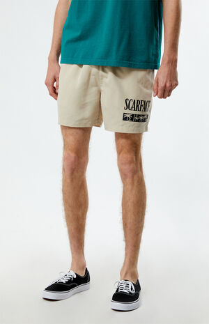 Cream Scarface Swim 4.5" Trunks image number 2