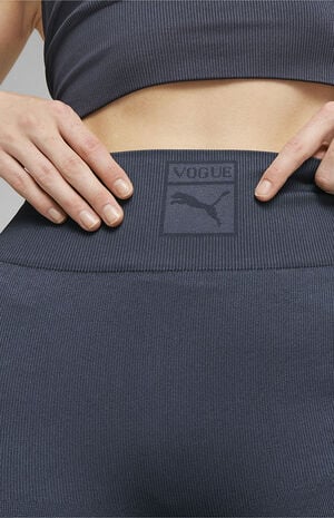 x Vogue Navy Seamless Leggings image number 3