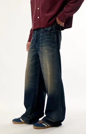 Blake Extreme Baggy Ripped Dark Indigo image number 3