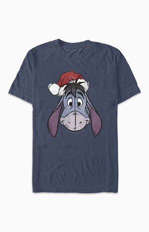 Winnie The Pooh Eeyore Santa T-Shirt image number 1